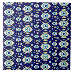 Evil Eye Charm Pattern Tile