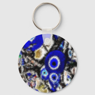 EVIL EYE CHARMS KEYCHAIN