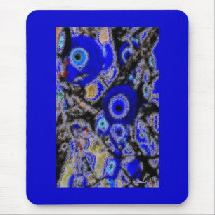 EVIL EYE CHARMS MOUSE PAD