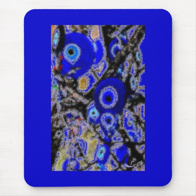 EVIL EYE CHARMS MOUSE PAD (Front)
