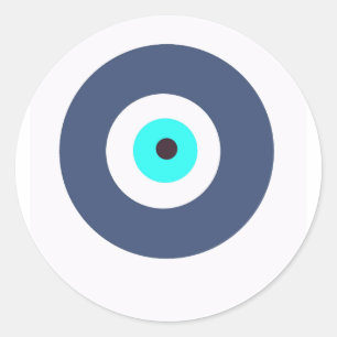 Evil eye classic round sticker
