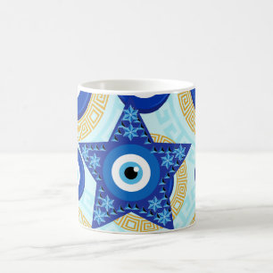Evil Eye Colorful Protection, Nazar Amulet Style Coffee Mug