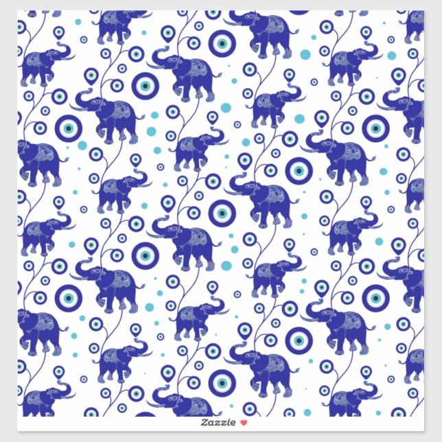 Evil Eye Elephant Good Luck amulet pattern (Sheet)