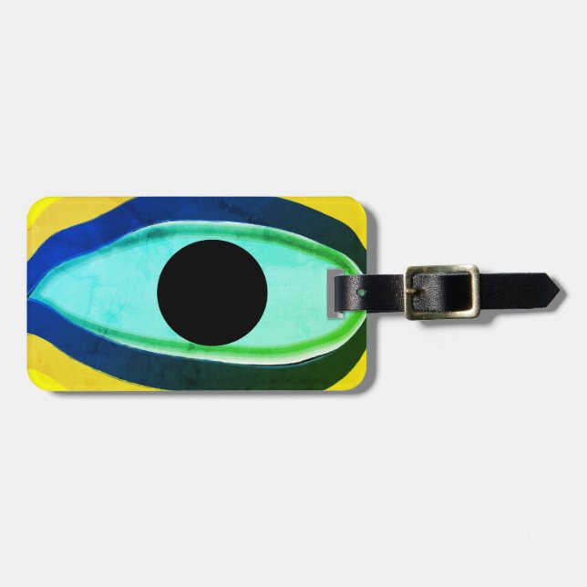 Evil Eye Good Luck Luggage Tag (Front Horizontal)