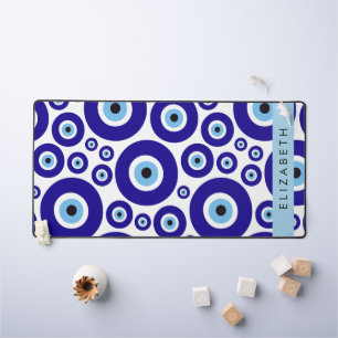 Evil Eye, Greek Eye, Turkish Eye, Mati, Your Name Desk Mat