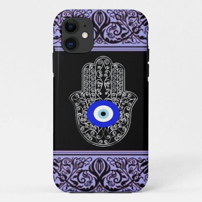 evil eye hamsa  henna iPhone 5 case (Back)