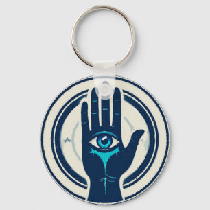 🧿 Evil Eye Hand Protection Charm Gift 🔑 Keychain