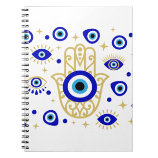 Evil Eye in Blue Notebook