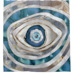 Evil Eye Mineral textures and gold