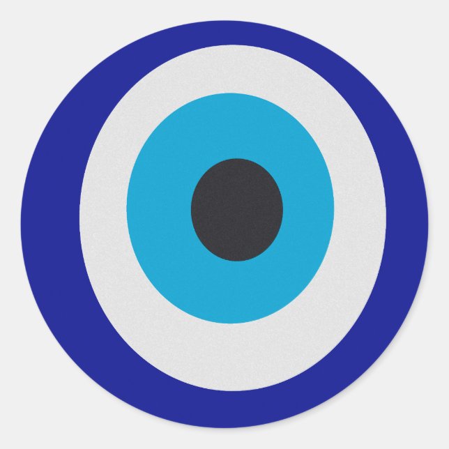 Evil Eye Modern Fortune Teller Classic Round Sticker (Front)
