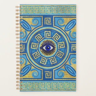 Evil Eye Mosaic Tile ornament Planner