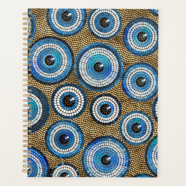 Evil Eye Mosaic Tile Pattern Planner (Front)