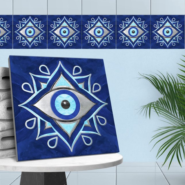 Evil Eye Ornament marble textures Tile (Creator Uploaded)