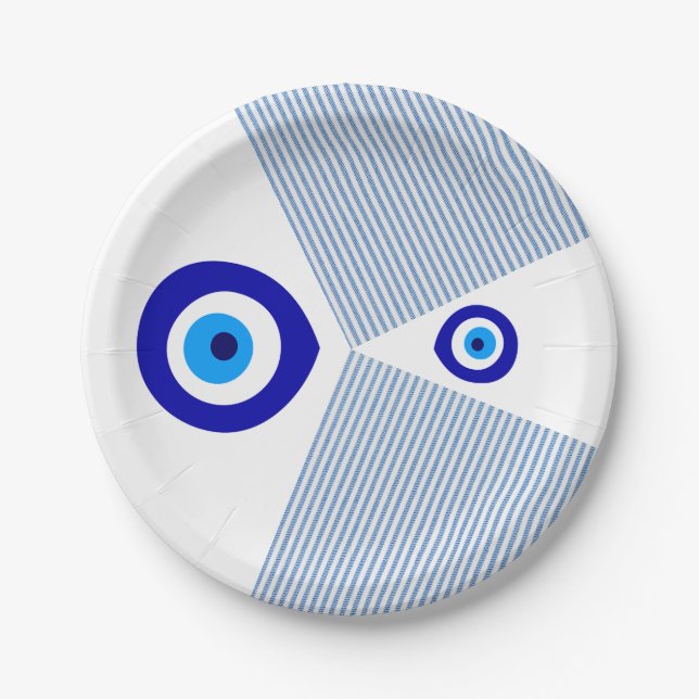 "Evil Eye" Paper Plate (Front)