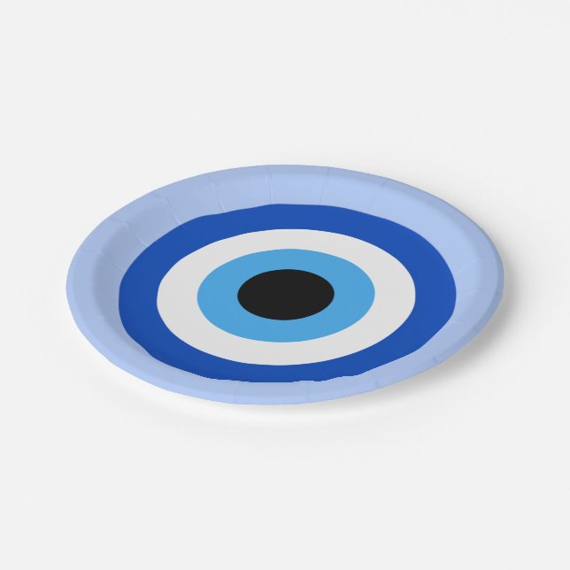 Evil Eye Paper Plates (Angled)