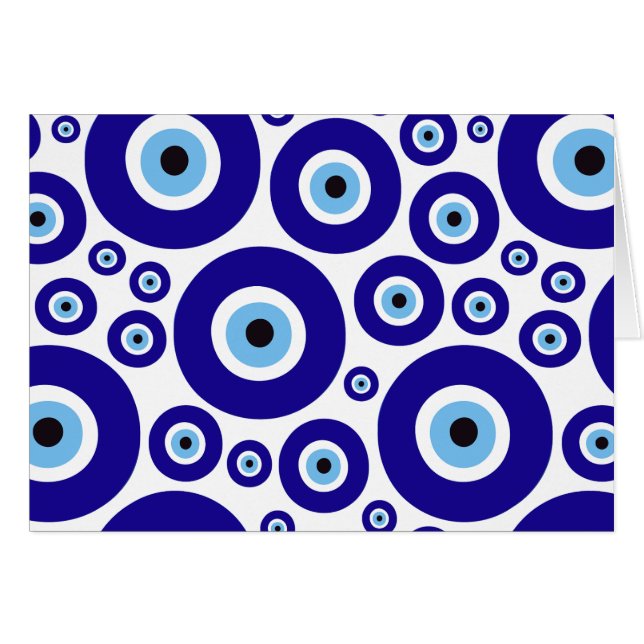 Evil Eye Pattern, Greek Eye, Turkish Eye, Nazar (Devant horizontal)