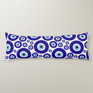 Evil Eye Pattern, Greek Eye, Turkish Eye, Nazar Body Pillow