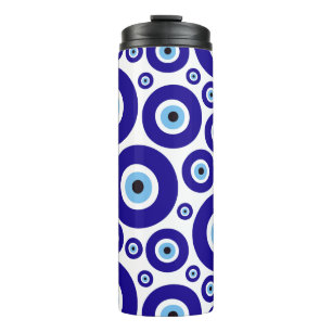 Evil Eye Pattern, Greek Eye, Turkish Eye, Nazar Thermal Tumbler