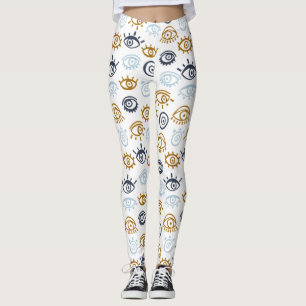Evil Eye Pattern Leggings