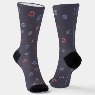 Evil Eye Pattern Socks