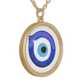 Evil Eye Pendant Necklace Mati Nazar Amulet (Front Left)