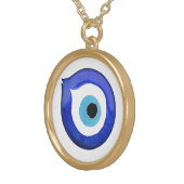 Evil Eye Pendant Necklace Mati Nazar Amulet (Front Right)
