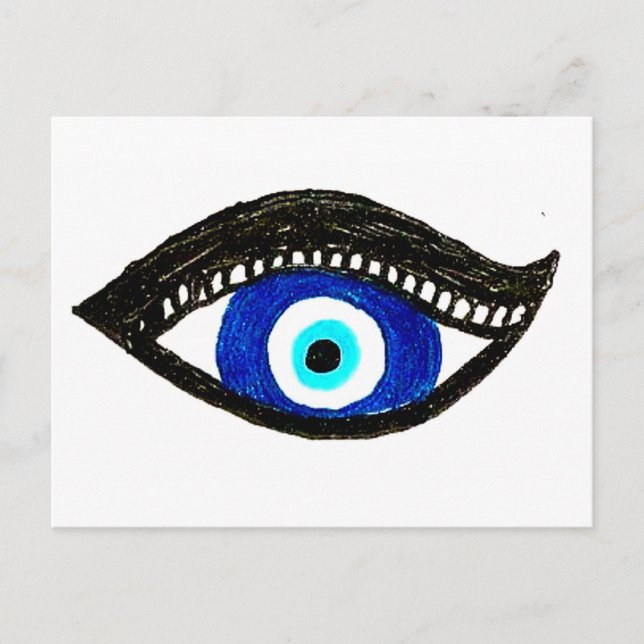 Evil eye postcard (Front)