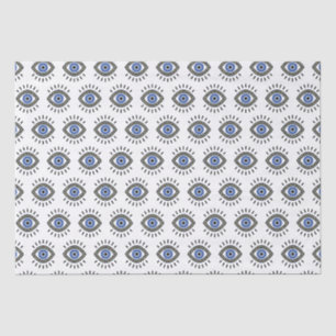 Evil eye protection bead amulet  tissue paper