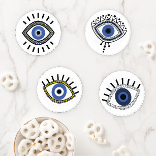 Evil Eye Drink Beverage Coasters Zazzle CA