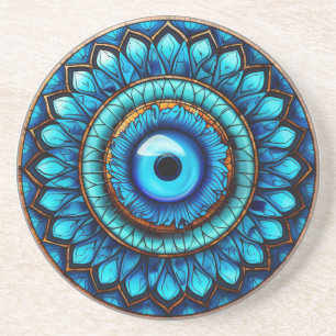 Evil Eye Sandstone Coaster