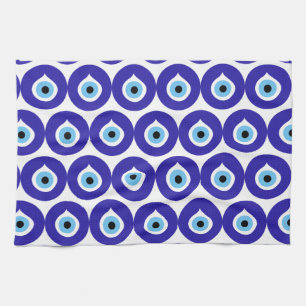 evil eye symbol ancient nazar fatima talisman char kitchen towel