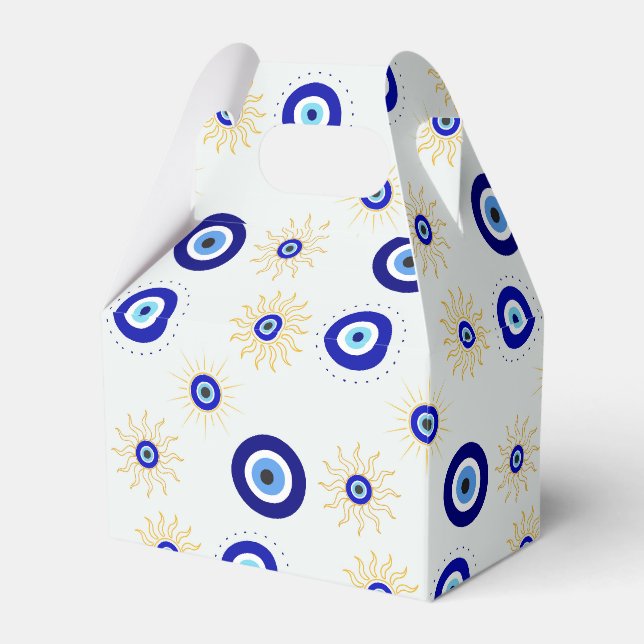 Evil Eye Symbol Favor Box (Front Side)