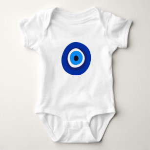 evil eye symbol greek turkish arab talisman baby bodysuit