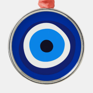 evil eye symbol greek turkish arab talisman metal ornament