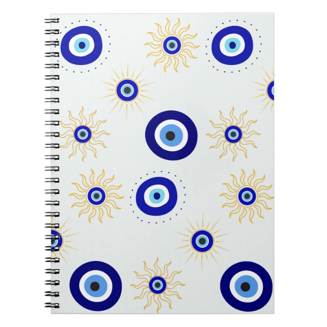  Evil Eye Symbol Notebook (Front)
