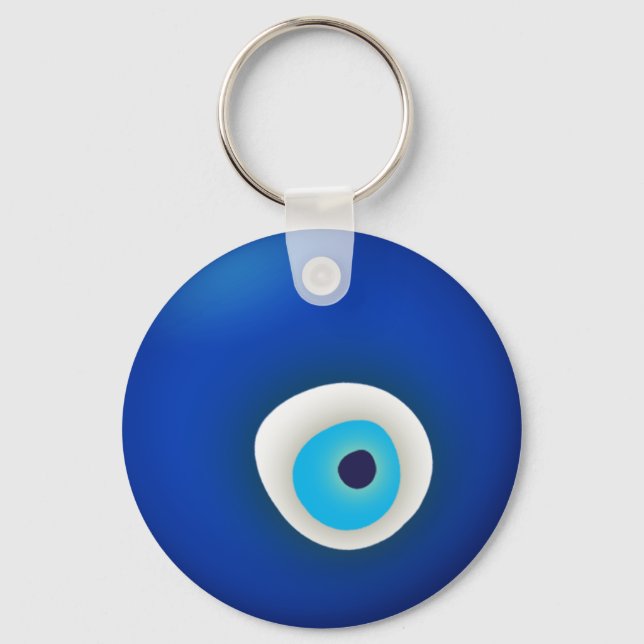 Evil Eye, Symbol of Protection Keychain (Front)