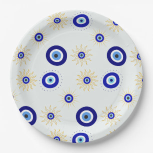 Evil Eye Symbol Paper Plate