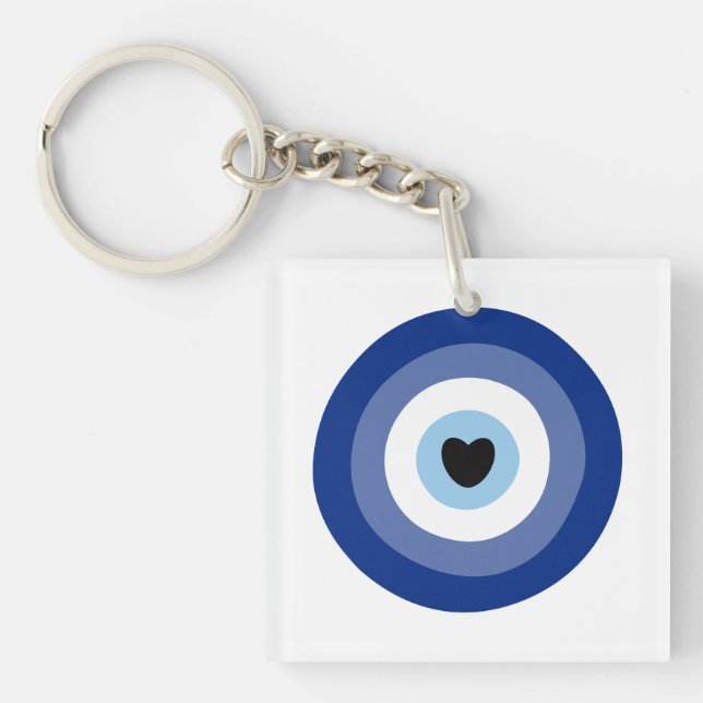 Evil Eye Symbol Protection Keychain (Front)