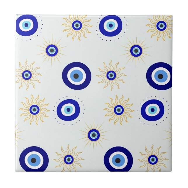Evil Eye Symbol Tile (Front)
