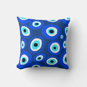 Evil Eye Symbolic Protector From Evil Throw Pillow