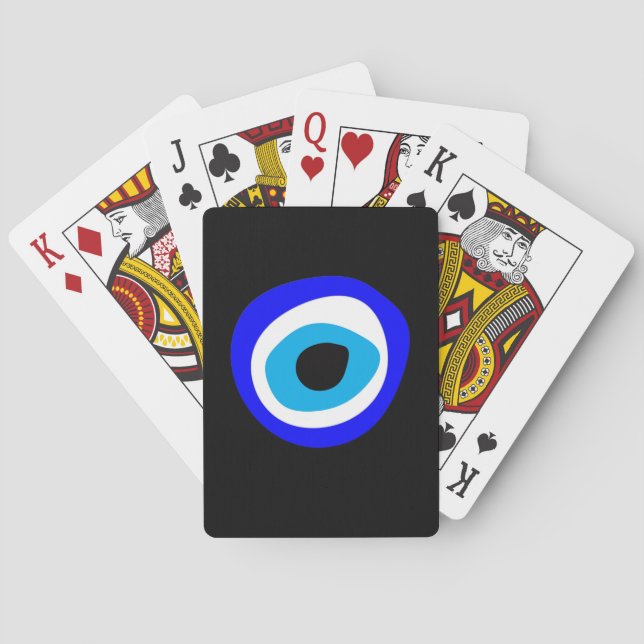 Evil Eye Talisman & Arabic Amulet / Greek Charms Playing Cards (Back)