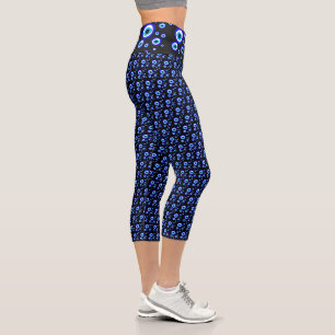 Evil Eye Talisman & Arabic Amulet Greek / Turkish  Capri Leggings