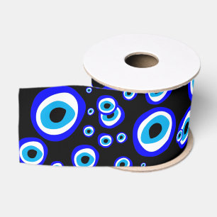 Evil Eye Talisman & Arabic Amulet Greek /Turkish Grosgrain Ribbon