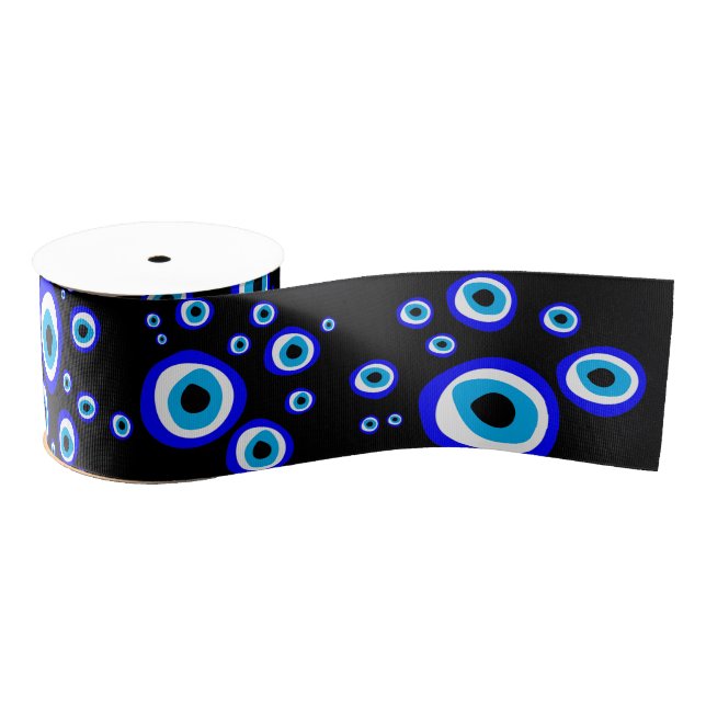 Evil Eye Talisman & Arabic Amulet Greek /Turkish Grosgrain Ribbon (Spool)
