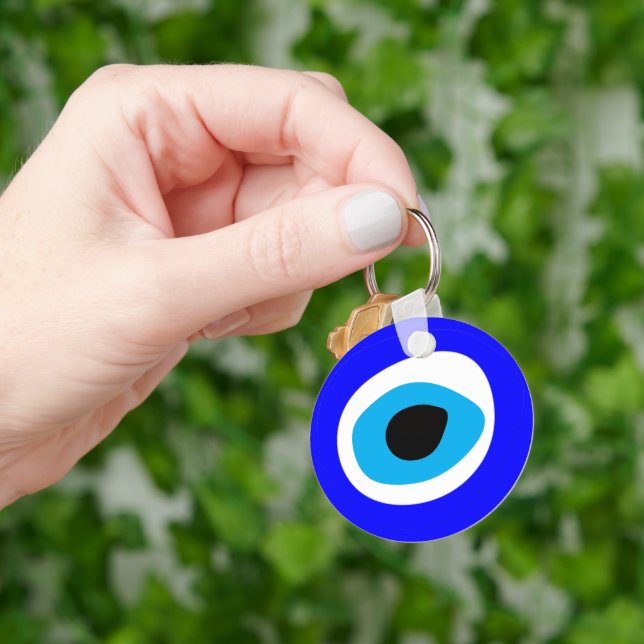 Evil Eye Talisman & Arabic Amulet / Greek, Turkish Keychain (Hand)