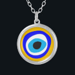 Evil Eye Talisman & Arabic Amulet Greek / Turkish  Silver Plated Necklace<br><div class="desc">Necklaces: Evil Eye Talisman & Amulet for protection from negativity and good luck bringer. Traditionally originating from Arabic, Turkish, Greek tribes and protects you from any ill-will that could otherwise have a negative effect on your well-being or your life in general. The evil eye "curse" legend believed to be cast...</div>