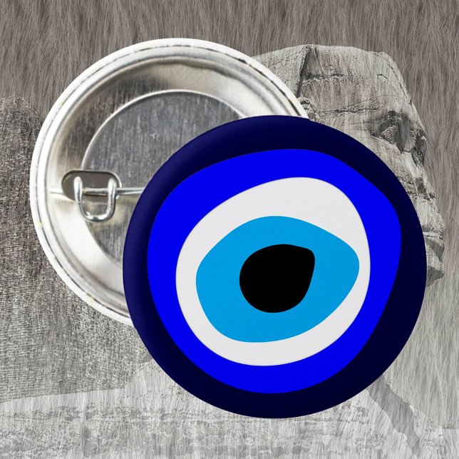 Evil Eye Talisman & Arabic Amulet /Turkish fashion 1 Inch Round Button (Creator Uploaded)
