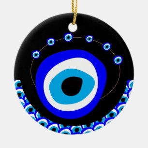 Evil Eye Talisman & Arabic Amulet /Turkish, Greek Ceramic Ornament