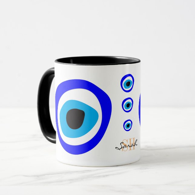 Evil Eye Talisman & Arabic Amulet /Turkish, Greek  Mug (Front Left)