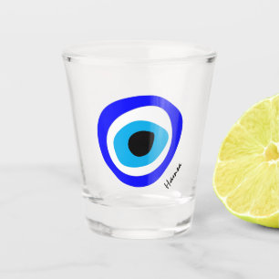 Evil Eye Talisman & Arabic Amulet /Turkish, Greek Shot Glass